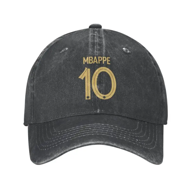 

Custom Cotton Mbappes 10 Football Baseball Cap Men Women Breathable French KM Soccer Dad Hat Streetwear