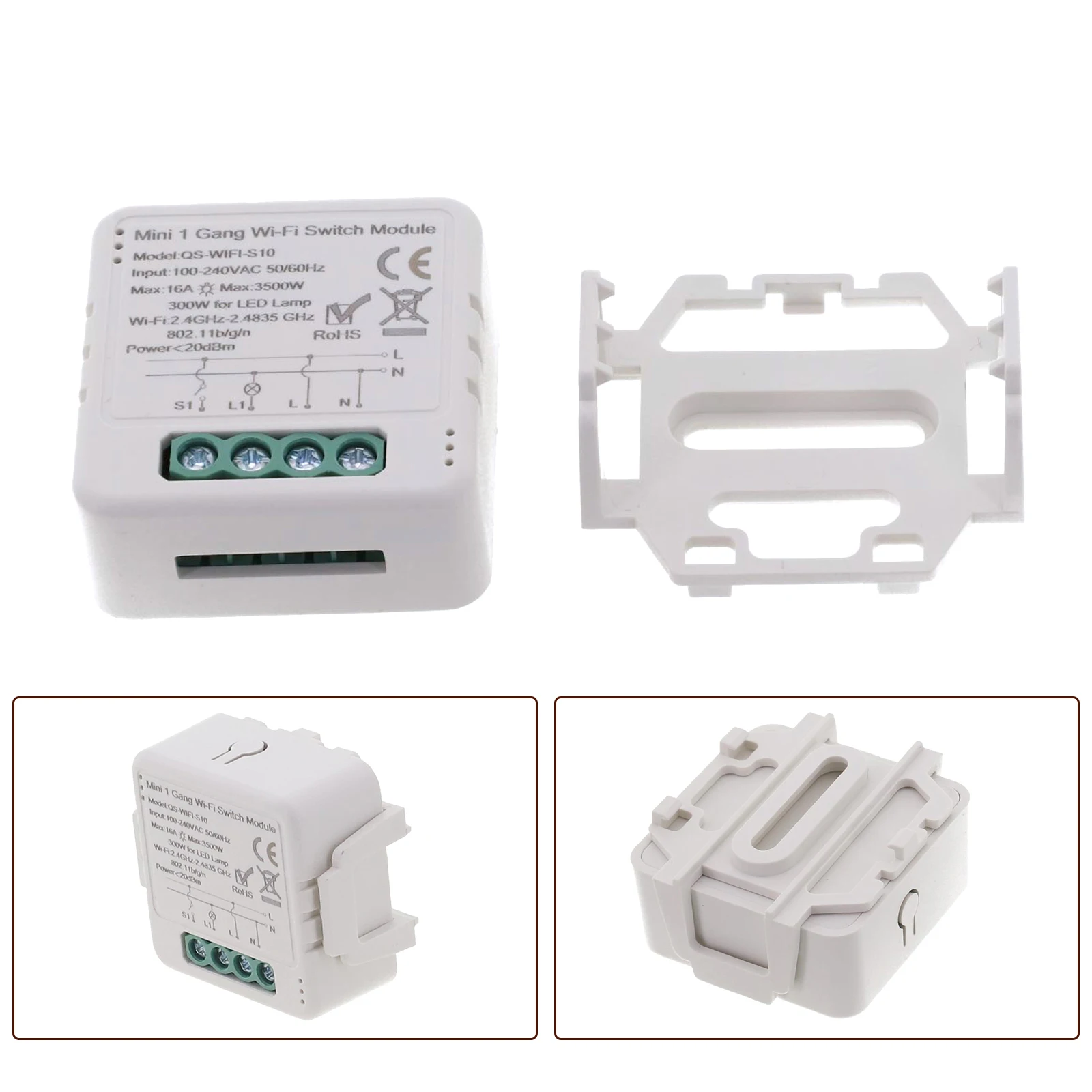 

Smart WiFi Switch Module 1/2/3 Gang Smart Breaker For Alexa For Google 110V 220V Mini Switch Module Smart Life Control