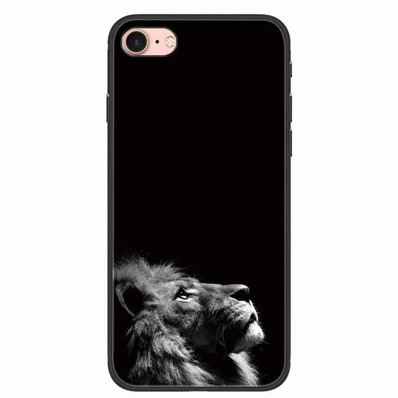 Sleek Black Silicone Soft Protective Case for iPhone - Cool and Durable Design