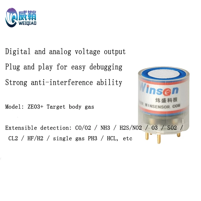 

ZE03 Gas sensor module H2 chlorine CO Oxygen hydrogen sulfide SO2 hydrogen sulfide gas sensor