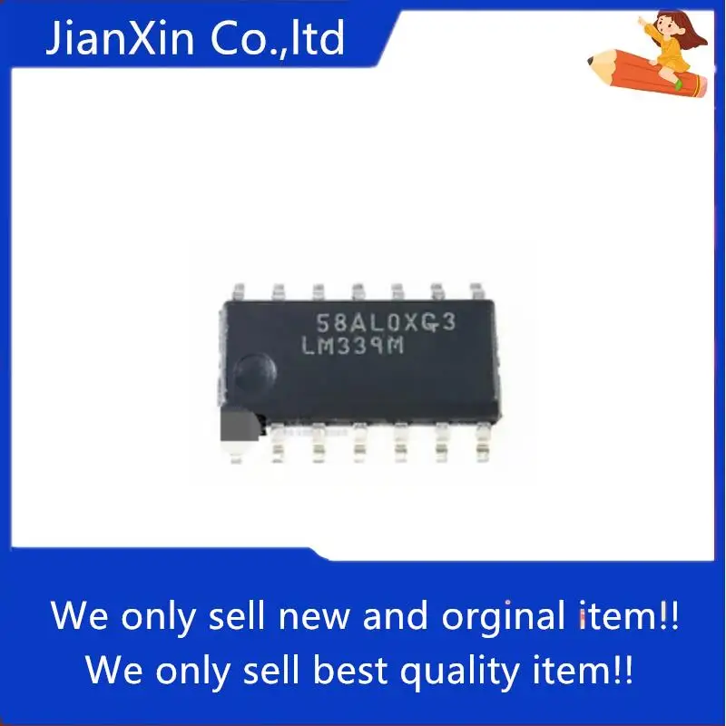 

20pcs 100% orginal new LM339M LM339MX Quad High Precision Voltage Comparator SOP-14