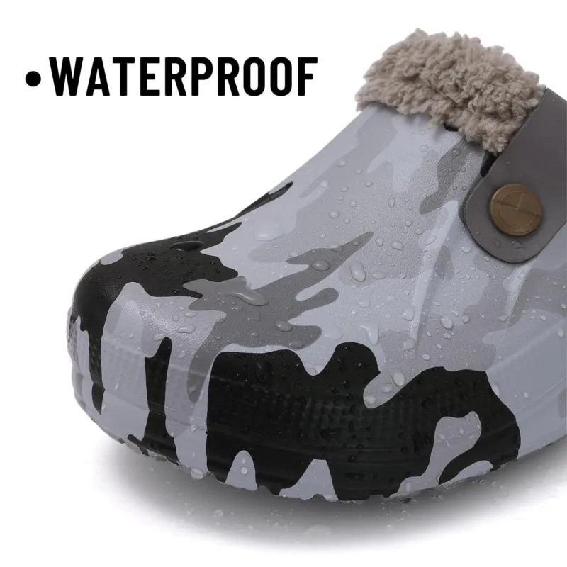 Waterproof Fuzzy Slippers for Women and Men