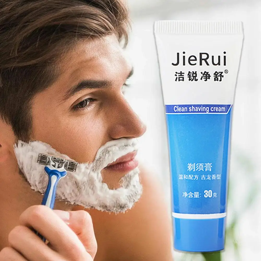 Men Shaving Cream Foam Soft Beard Reduce Friction Manually Deionize Shaving Cream Suitable Moisturizing Water Skin Foam J4C5