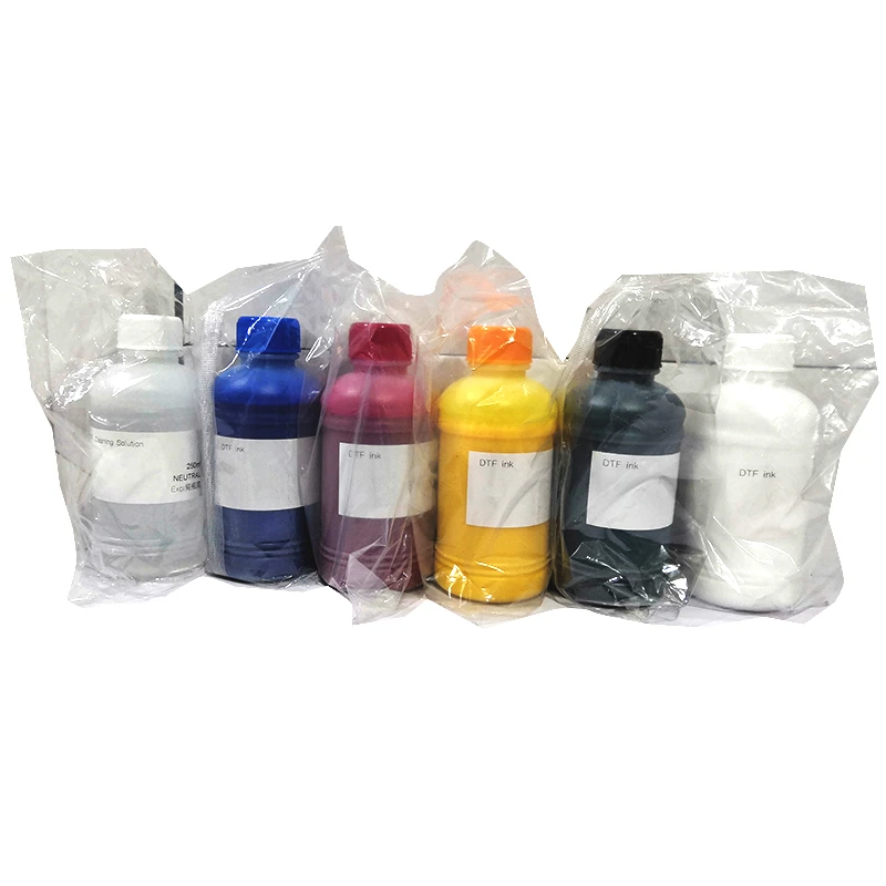 1set 250ML 5color DTF Ink Film Transfer Ink For DTF Direct Transfer Film Printer For DTF Printing PET Film Printing And Transfer250ML*5 DTF Ink Film Transfer Ink For DTF Direct Transfer Film Printer For DTF Printing PET Film Printing And Transfer  white ink printer