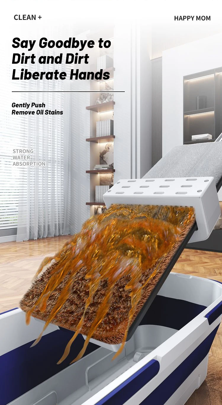 Hands Free Folding Bucket Mop Set