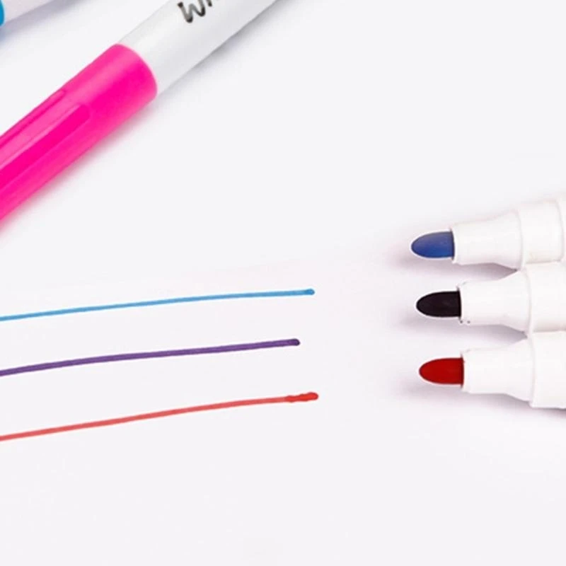 Q5WA 12조각 지울 수 있는 마커 펜 어린이 학생 그림을 위한 12색 화이트보드 마커