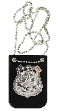 PESENAR  Military Police Dress Accessories Silver Police Badge Necklace Without Card Buckle