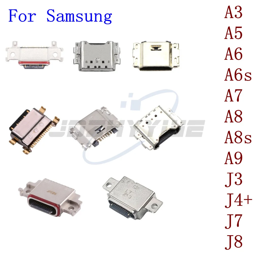 

10 шт. USB разъем для зарядки док-станции Разъем для Samsung A3 A5 A6 A6s A7 A8 A8s A9 J3 J4 J6 J8 2017 2018 Micro Type-C разъем