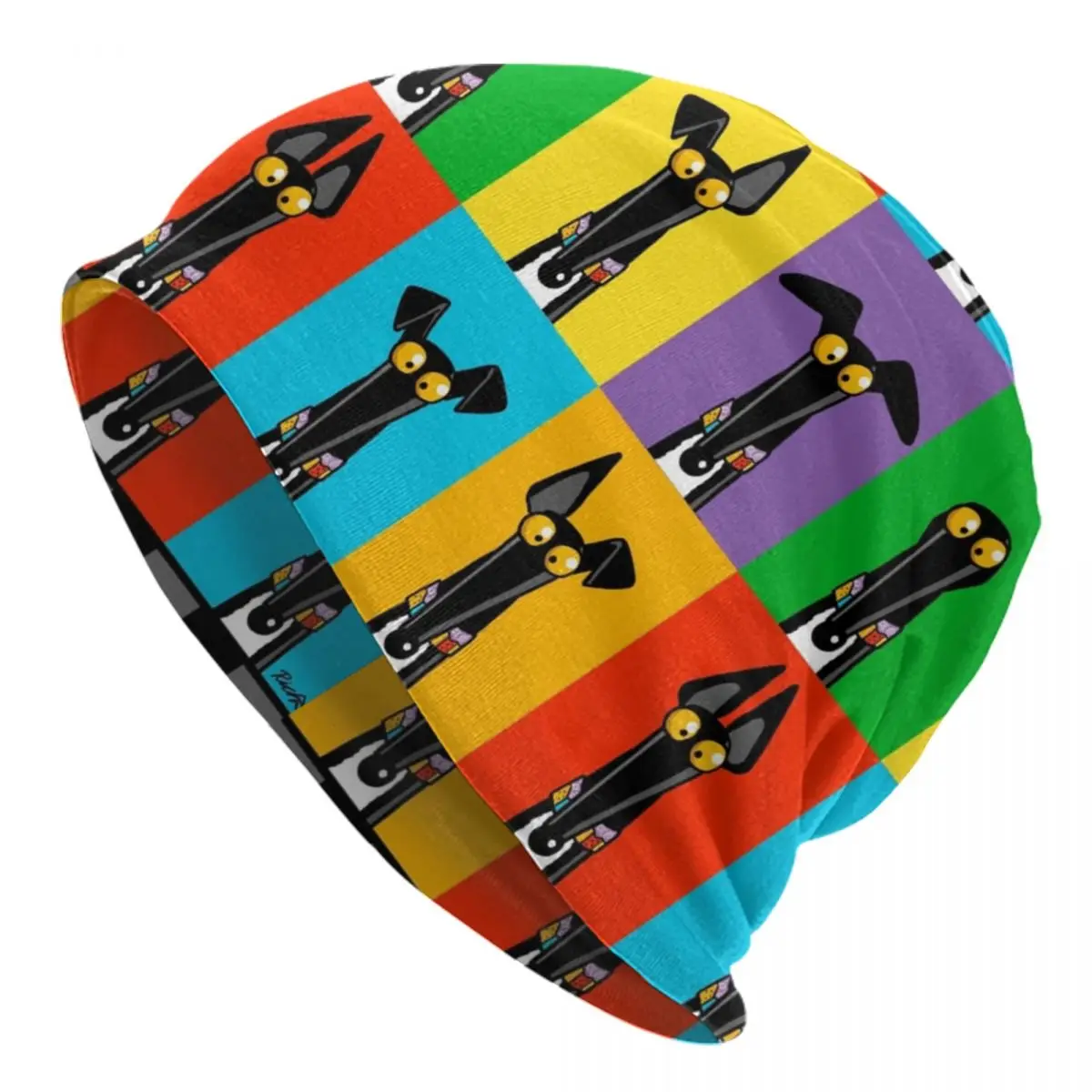 

Greyhound Semaphore Skullies Beanies Caps Fashion Winter Warm Knitted Hat Unisex Adult Whippet Sighthound Dog Bonnet Hats