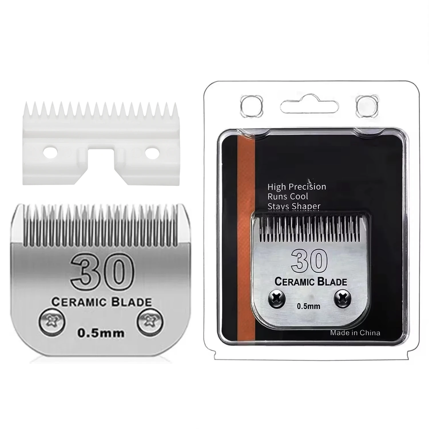 30 Dog Pet Cat Grooming Detachable Ceramic Blade For Andis AG,AGC,AGP/Oster A5,Classic 76/Wahl KM Professional Animal Clipper