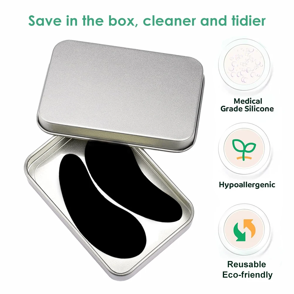 Eyelash Pads Eyelash Patches Eye Patches 3 Pairs Reusable Silicone For Makeup