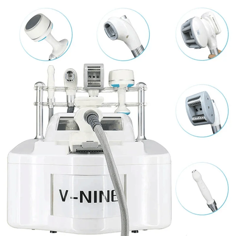 

V9 V-NINE Bodyshaper Vacuum Cavitation Roller Slimming Skin Rejuvenation Massage Fat Cellulite Reduction RF Liposuction Machine