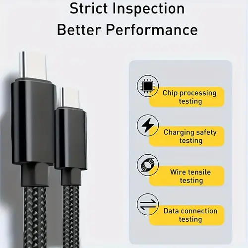 60W Quick Charger Type C To Type C 1M 2M 3M Cables PD Fast Charger Data Cable for iphone 15 16 17 pro max xiaomi Sunsung huawei - Image 6