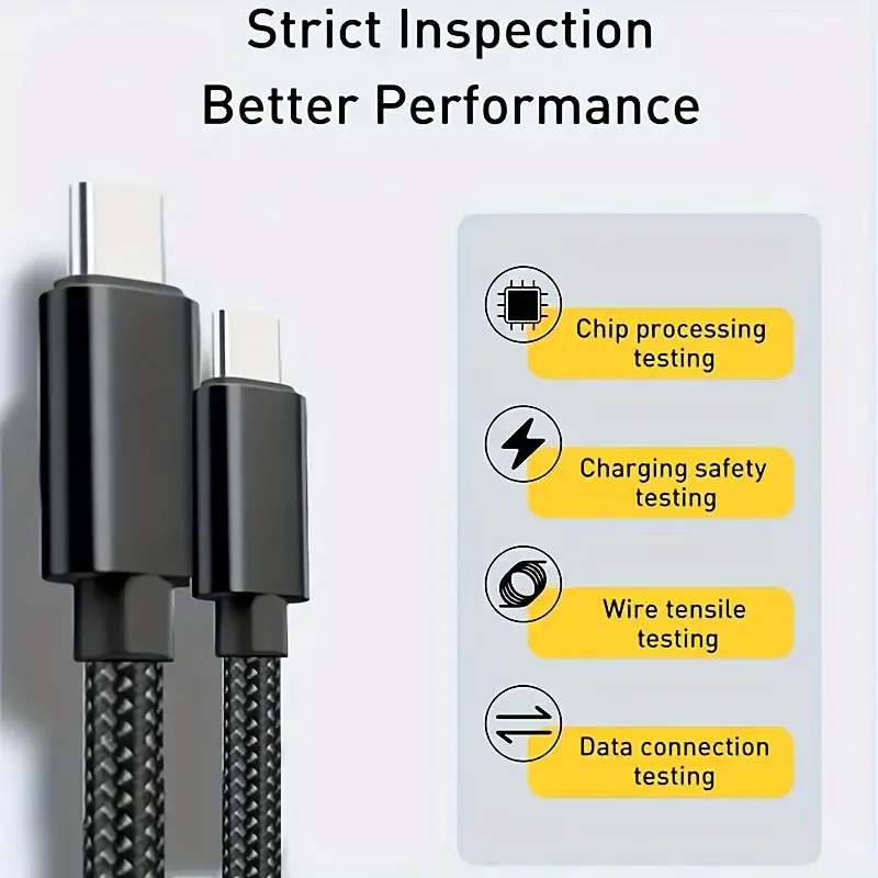 60W Quick Charger Type C To Type C 1M 2M 3M Cables PD Fast Charger Data Cable for iphone 15 16 17 pro max xiaomi Sunsung huawei - Image 6