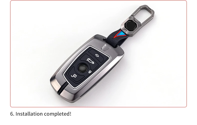 Copertura della cassa chiave dell'automobile per BMW 520 F10 F30 F18 118i 320i 1 3 5 7 serie X3 F25 X4 M3 M5 portachiavi borsa accessori Shell - S234d7e4697ba497b8df79a1933c8de3bt