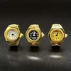 1PC Fashion Trend Watchable Time Personalized Ring Watch Versatile Fashion Popular Ring Watch Round Finger Watch Mini 2