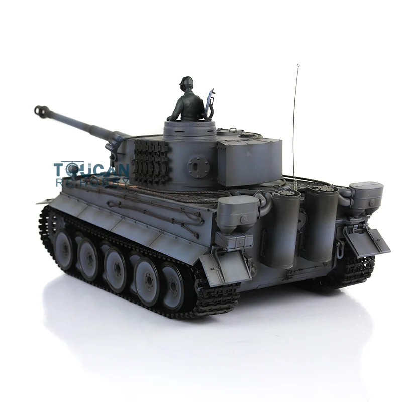 1/16 HENG LONG 7.0 FPV Tiger I RC Tank 3818 360 Turret Barrel Recoil RC Panzer Toys for Boys TH17256-SMT4 2