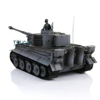 1/16 HENG LONG 7.0 FPV Tiger I RC Tank 3818 360 Turret Barrel Recoil RC Panzer Toys for Boys TH17256-SMT4 2