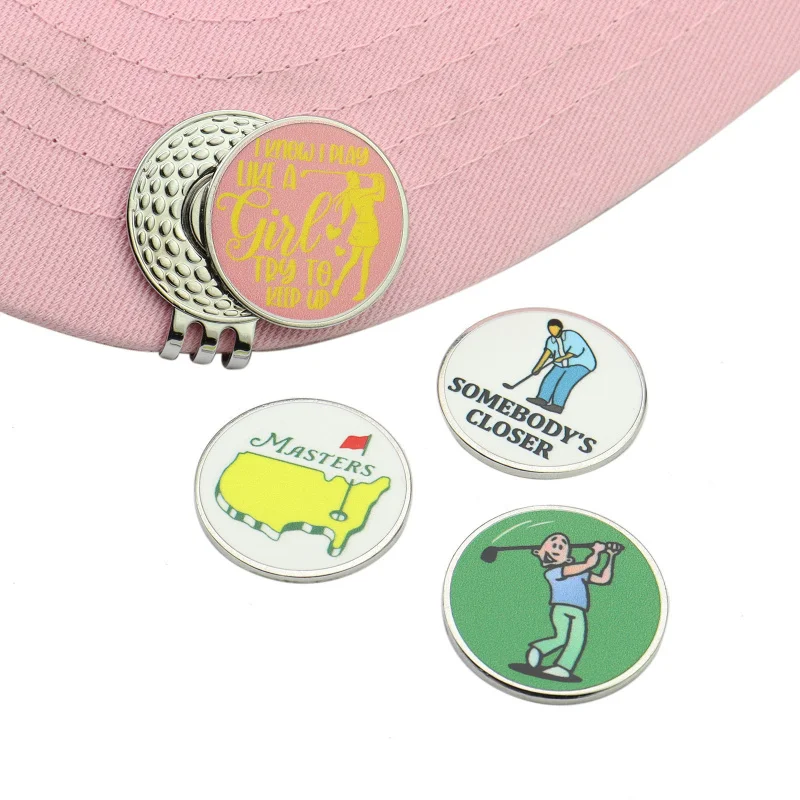 【 New 】 New creative metal enamel ball marker with golf accessories