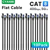 CYANMI 10PACK 5PACK 3PACK CAT8 Ethernet Cable 40Gbps 2000MHz CAT 8 Network Internet Lan Cord For Laptops PS 5 Router RJ45 Cable
