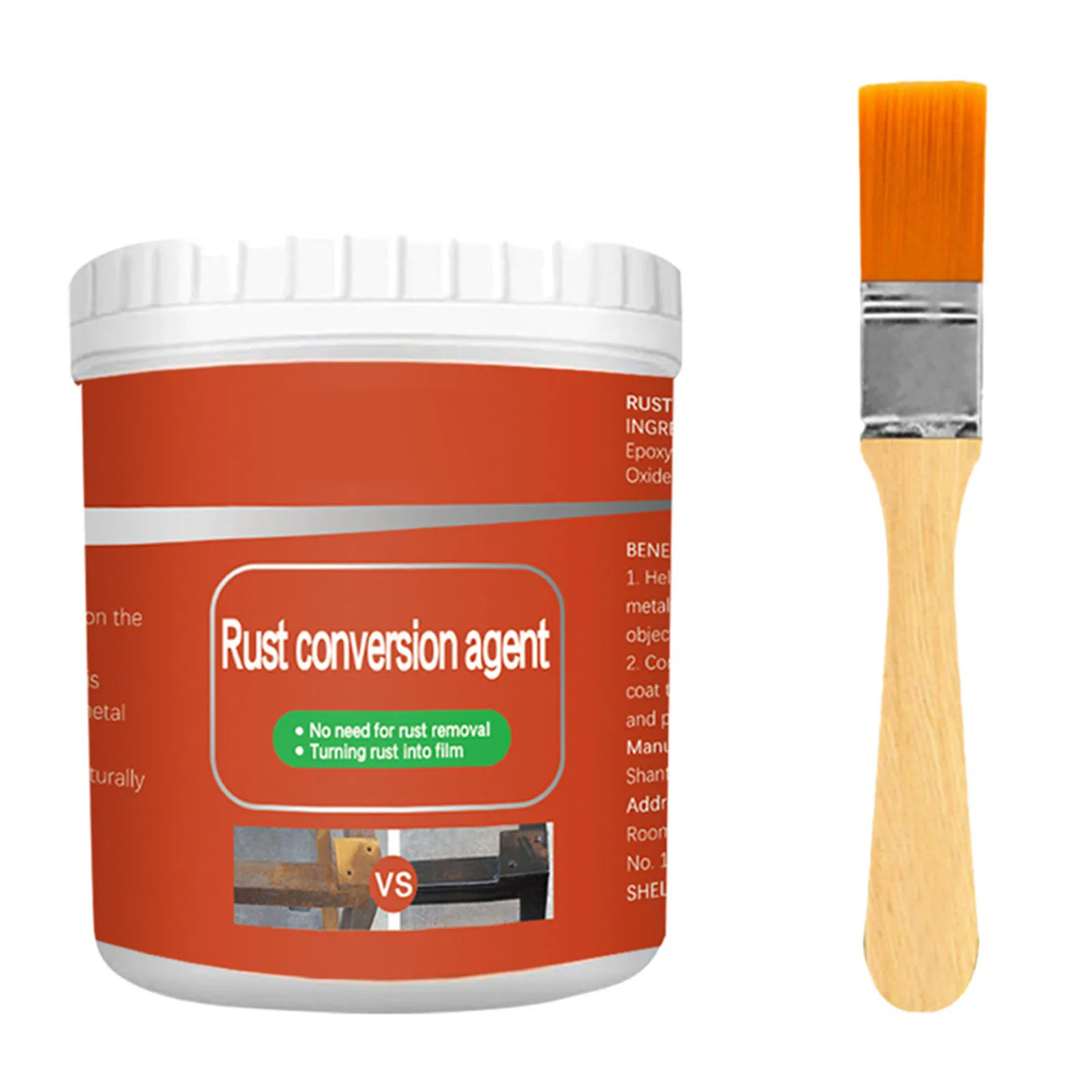 100/300g Rust Conversion Agent Rust Removal Converter Metallic Paint Suitable For Home Garage Office Use