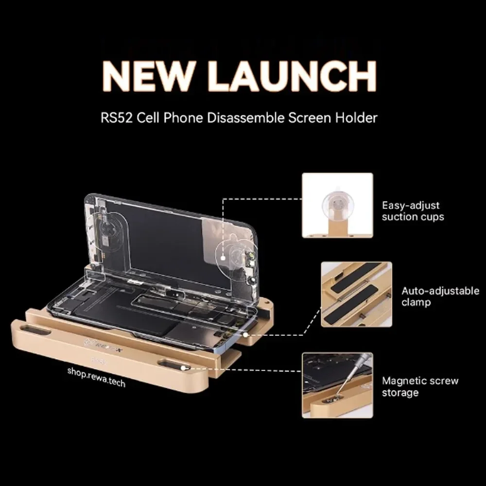 REFOX RS52 Cell Phone Disassemble Screen Holder for Screen