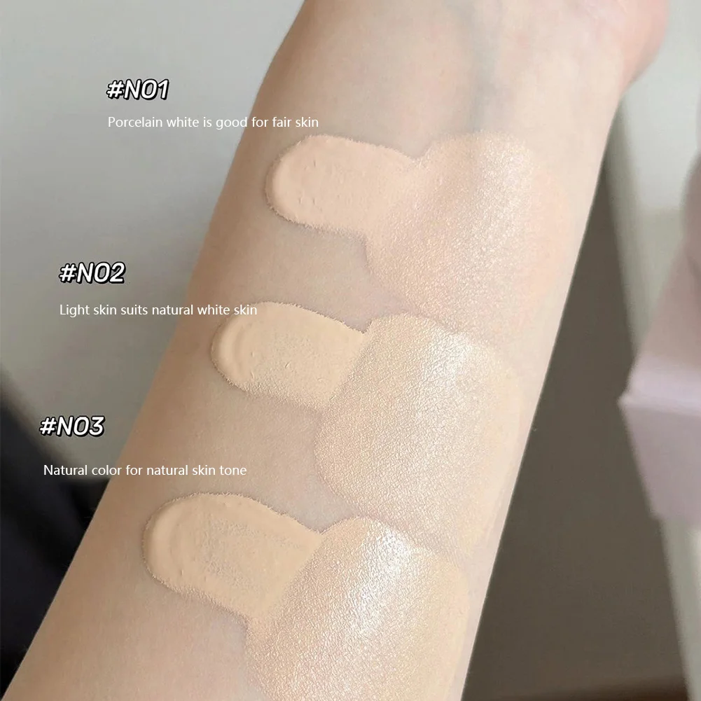 Air Cushion Natural Moisturizing Foundation Concealer Whitening Oil-control Korean Makeup BB Cream with Cosmetics Puff liquid foundation cc cream air cushion bb cream