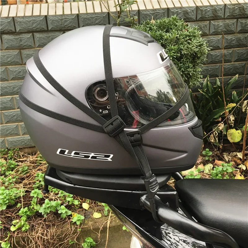 Universal Retractable Elastic Rope Strap Motorcycle Helmet Strap Motorcycle Luggage Strap Motorcycle Luggage Rope For Motorcycle Bicycle Helmet Luggage