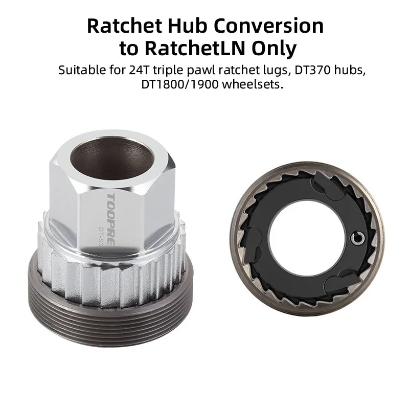 TOOPRE 자전거 DT 트리플 폴 래칫 림 제거 도구 다기능 DT370 허브 DT1800 1900 Wheelset 설치 자전거 도구