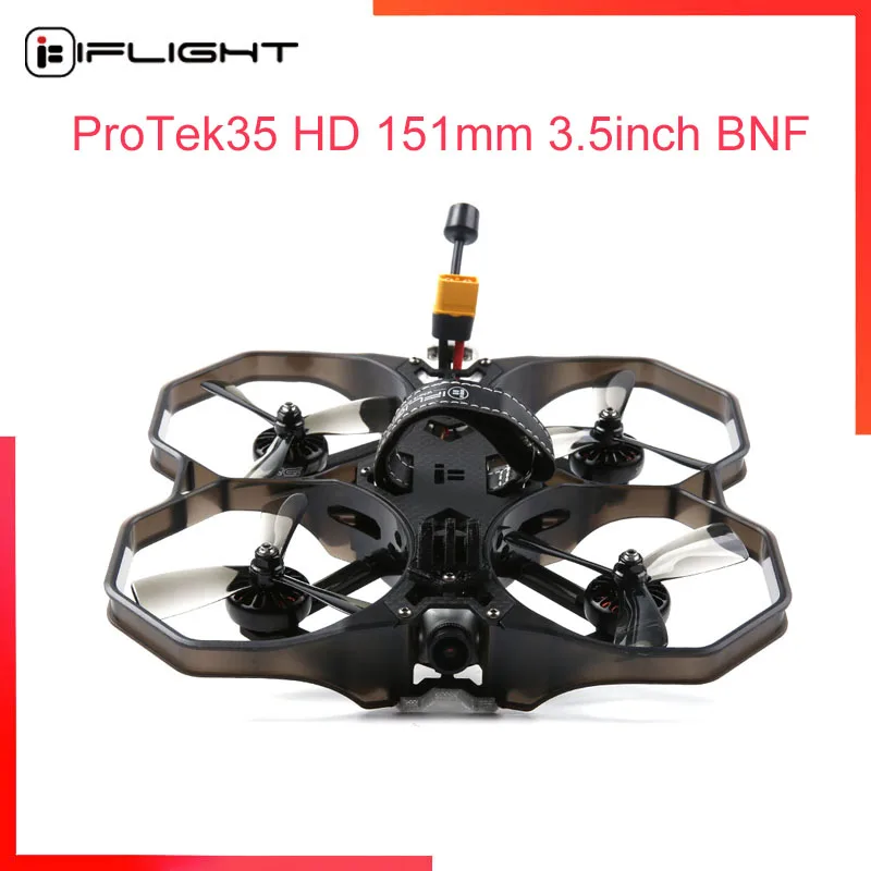 

iFlight ProTek35 HD 151mm 3.5inch 4S 6S CineWhoop BNF with Beast F7 55A AIO/Caddx Polar Vista Digital HD System for FPV part