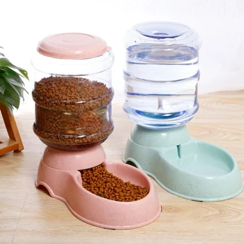 Dog Automatic Feeders Plastic Water Bottle Cat Bowl Feeding and Drinking Dog Water Dispenser Pet Feeding Bowl Pet Supplies Cats 1