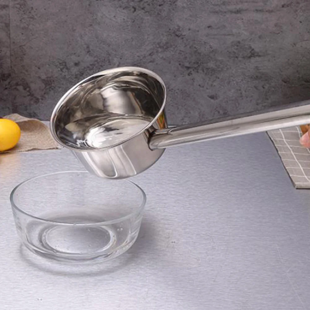 Garden Spoon Soup Ladle Household Water Tub Silver Stainless Steel Sturdy Bailer