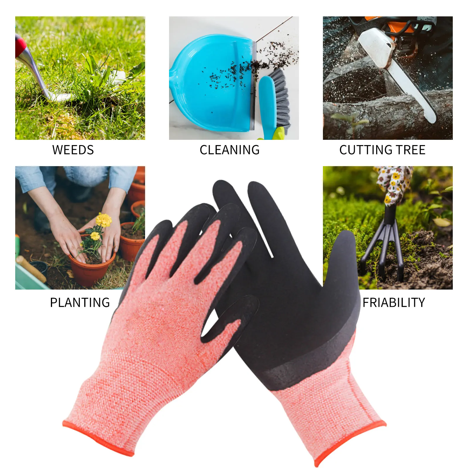 1/2 Pair Garden Gloves For Women And Men Breathable For Outdoor Gardening Working Fishing Weeding Digging Seeding Planting 5