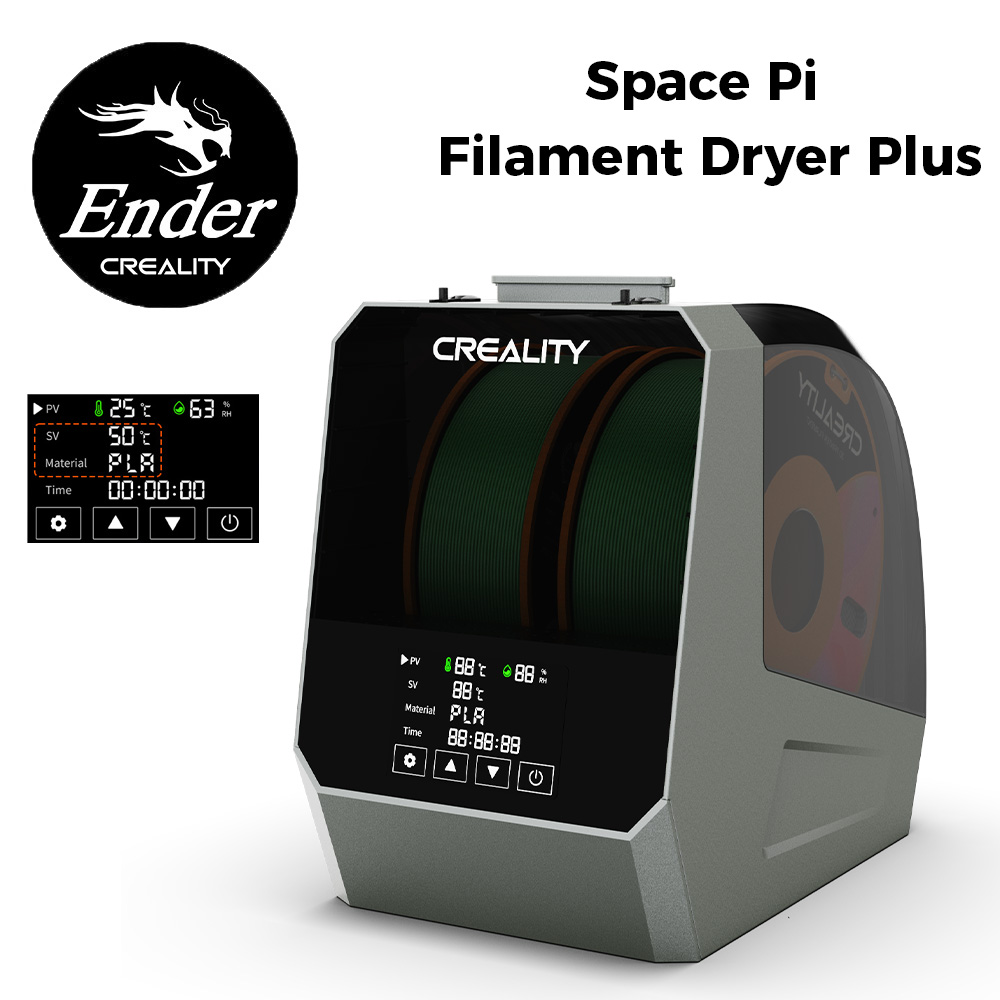 2024 New Creality Space Pi Filament Dryer Plus 160W Two Rolls Capacity Double Drying Two Rollscapacity for 2KG Filament