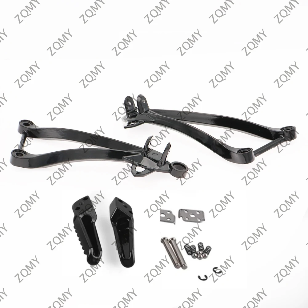 

2pcs Motorcycle Rear Passenger Foot Pegs Footrest Brackets for KAWASAKI ZX10R 2008-2010 & ZX6R 2009-2011 Aluminum Alloy