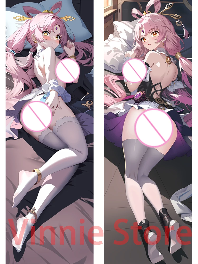 

Dakimakura anime Fu Xuan Honkai Star Rail AI Illustrations Double-sided Print Life-size body pillows cover Christmas Decoration