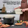 10-in-1 Slow Cooker 6 qt White, Electric Dutch Oven, Slow Cook, Braise Pot, Sear/Sauté, Enameled Cast Iron with Self-Bastin 3