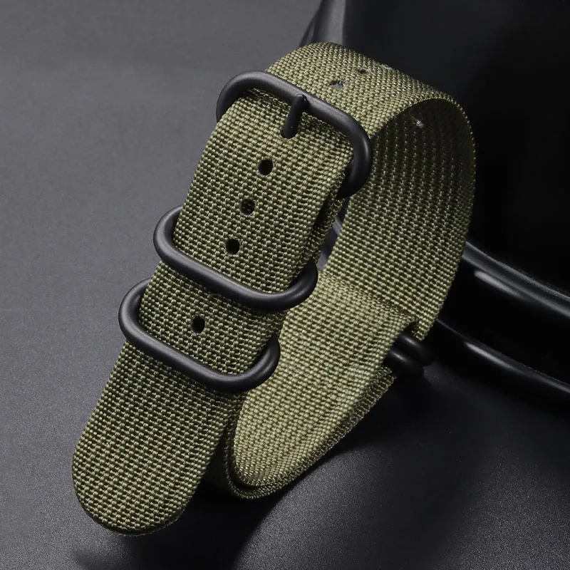 Premium Nylon Military Sport Watch Strap - Breathable Men's Wristband Accessory