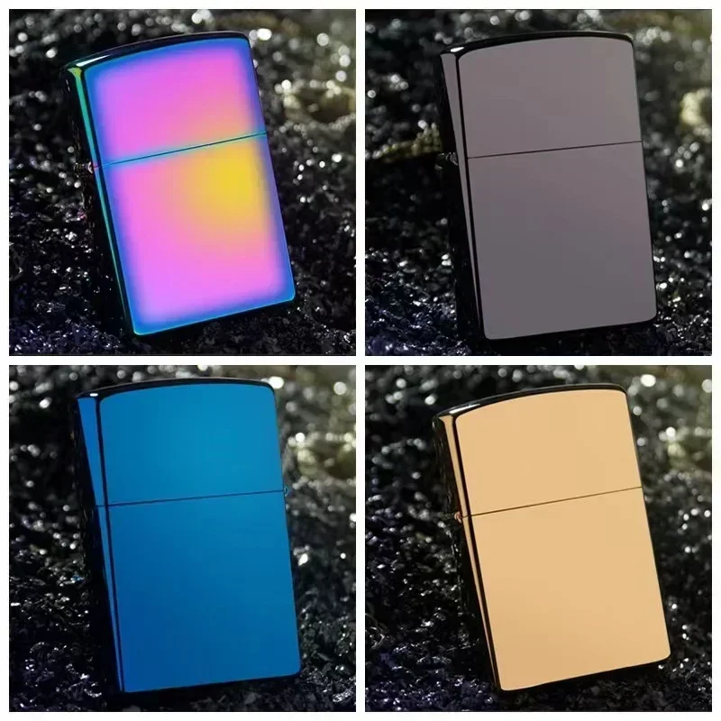 Kerosene Lighter New Pattern Classic Kerosene Lighter Metal Body Sand Wheel Fireproof Lighter Cigarette Accessories Men's Small Gifts Tools
