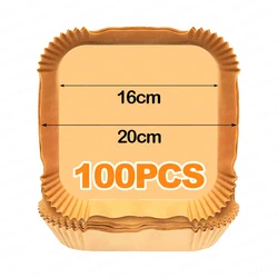 Premium Air Fryer Accessory Kit with Silicone Baking Mould (100PCS Paper)