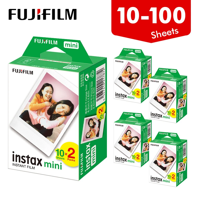 Fujifilm Instax Mini 11 Film White Edge 20 40 80 100 Sheets Paper Fuji instant camera 8/9/11/25/70/90/liplay/link|Film| - AliExpress