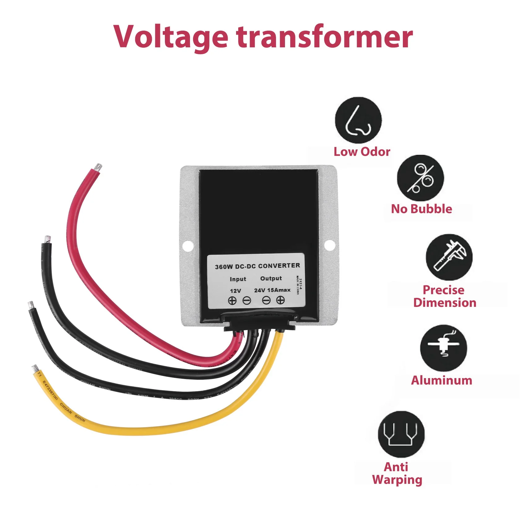 12V TO 24V 15a 360W Dc Dc Converter Step Up