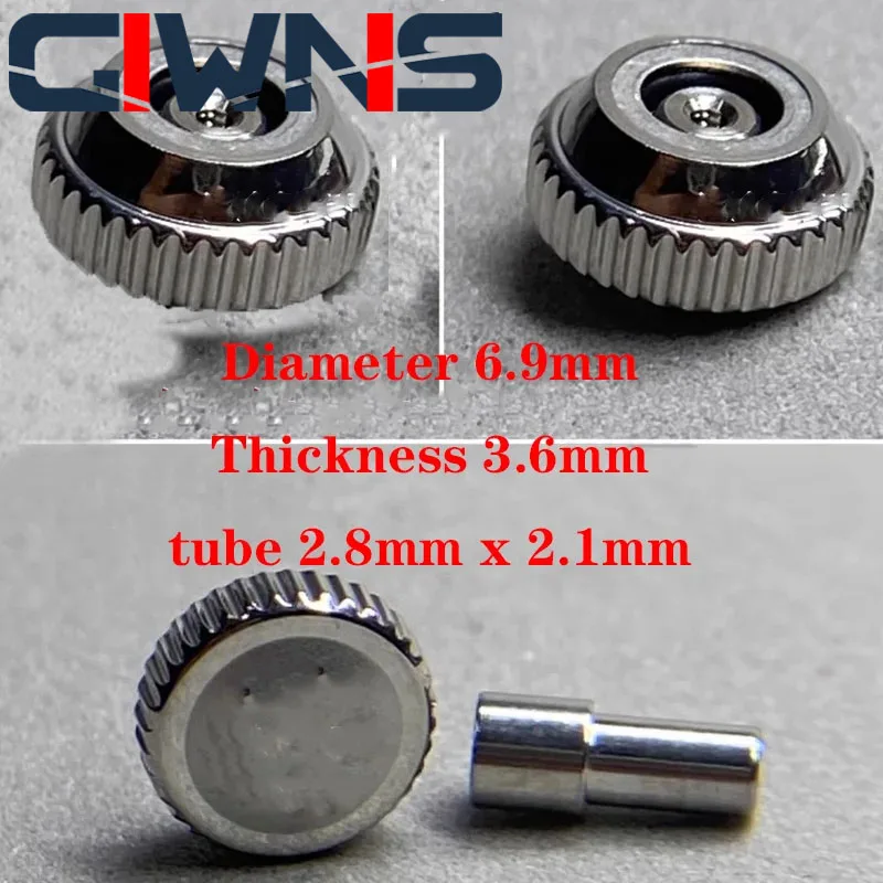 

Watch Head Crown 6.9mm Tube 2.8mm Accessorie For Hamilton