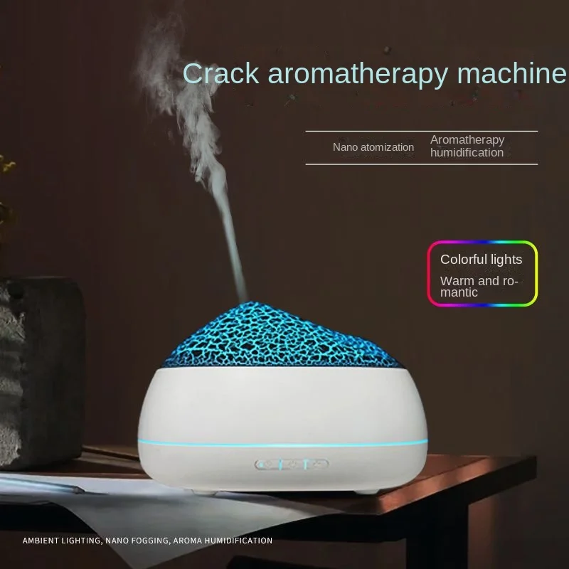 Volcano aromatherapy machine essential oil Home atmosphere light humidifier desktop spray Creative bedroom seven color diffuser