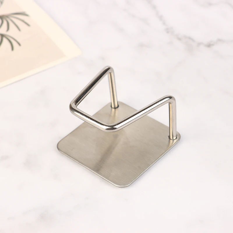Sink Sponge Rack Drain Storage Shelf Stainless Steel Kitchen Wire Ball Rag Organizer Holder Self Adhesive Storage Rack Wall Hook