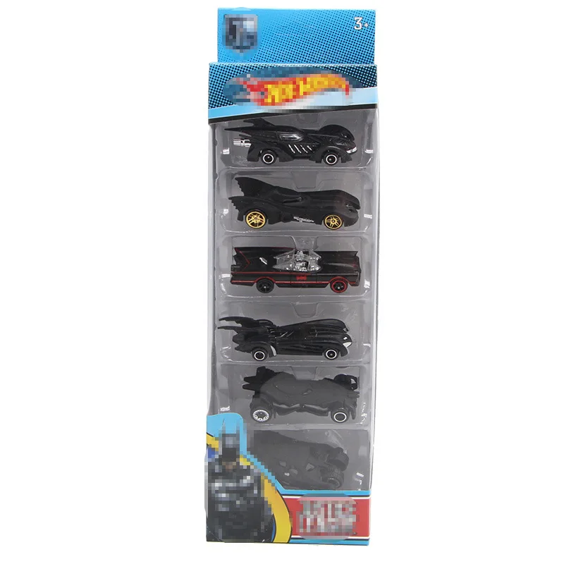 6pcs/set Batmobile Alloy Set Model Cars DC Batman Tumbler 6 Generation Tank Combination Home Decoration Car Toys for Children 3