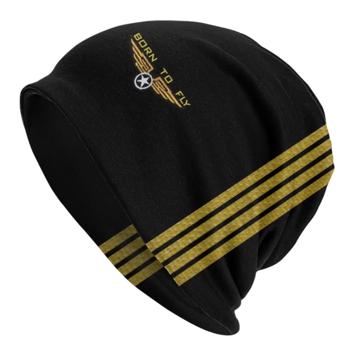 

Born To Fly Flight Pilot Bonnet Hats Hip Hop Knitting Hat Autumn Winter Warm Flying Aviation Aviator Skullies Beanies Caps