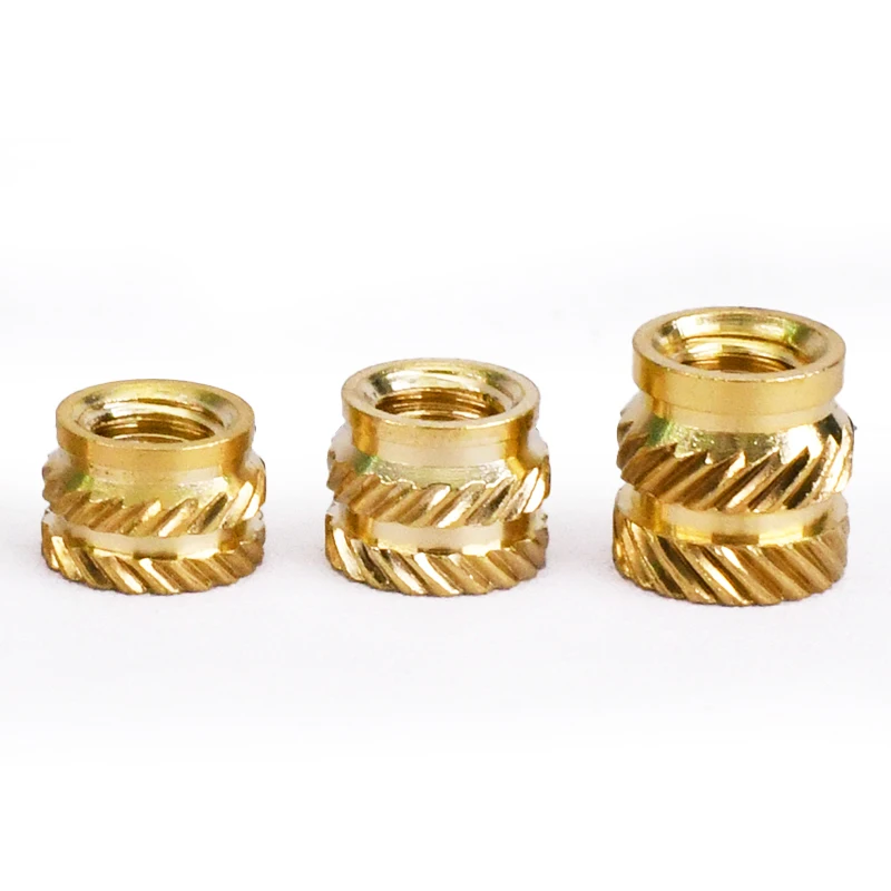 Brass Insert Nut 250pcs M3 Insert Brass Nut Hot Melt Knurled Thread Heat Embedment Copper Nuts Embed Pressed Fit for 3d printer Plastic Case