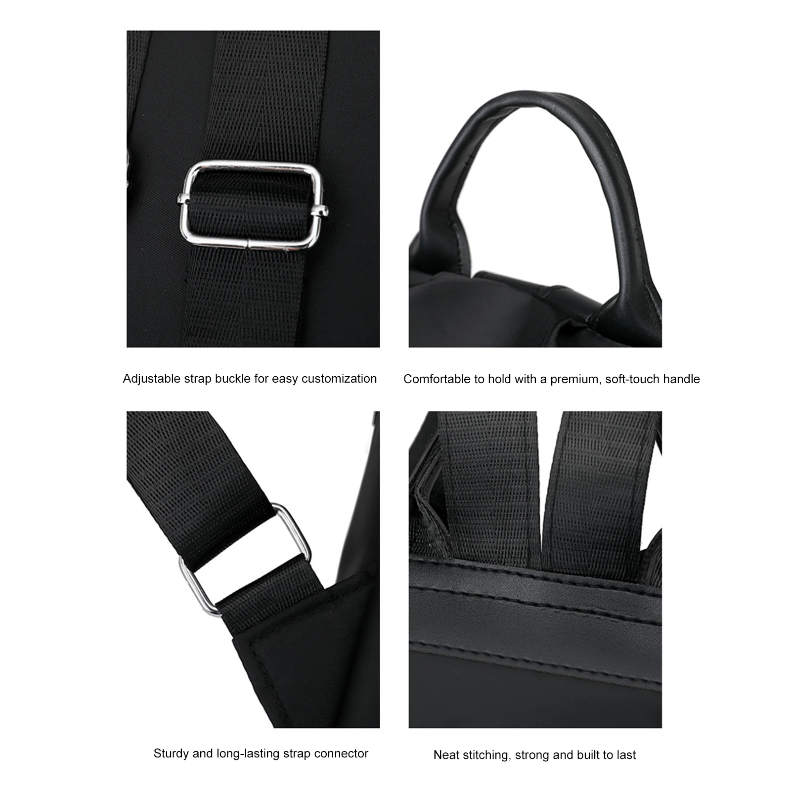 여성용 옥스포드 레저 숄더백 대용량 컨버터블 데이팩 짧은 여행을 위한 캐주얼 데이팩 휴대폰 책 간식