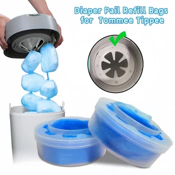 Diaper Pail Refill Bags For Tommee Tippee,  Nappy Bin Refills For Sangenic Diaper Pail, Replacement Bags for Tommee Tippee 1